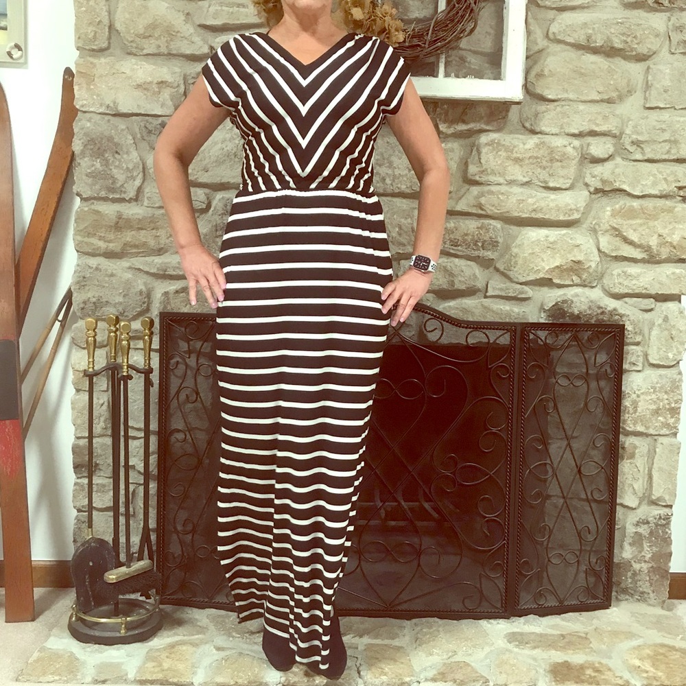 Mossimo striped maxi dress XS/TP NWOT